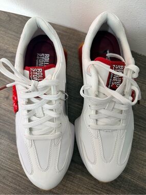 Rolling Stones x Skechers White Sneakers women size US 8.5